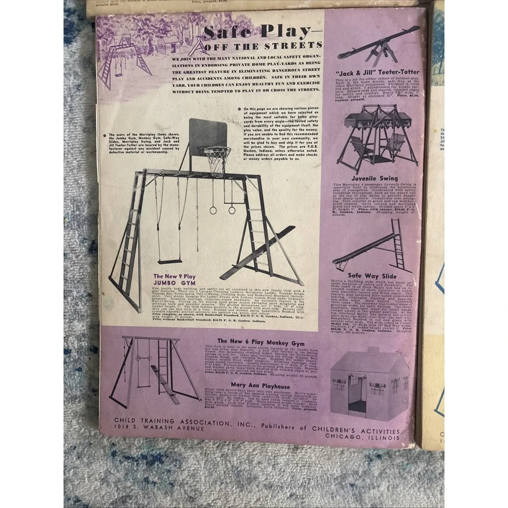Vintage Lot of 6 Children's Activities Magazines from 1938 All In Good Condition